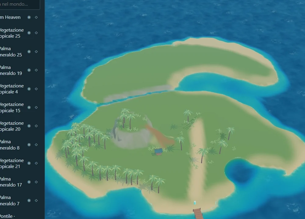 A Palm Haven island taking shape in the World Designer